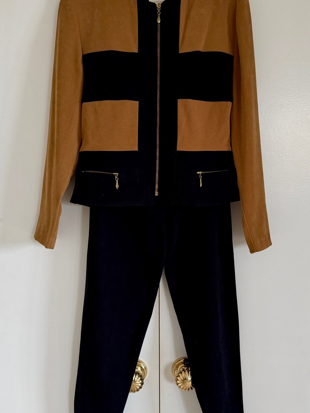 VTG Joseph Ribkoff Color Block Jacket & Pants Suit Set Women's Size 8 Canada